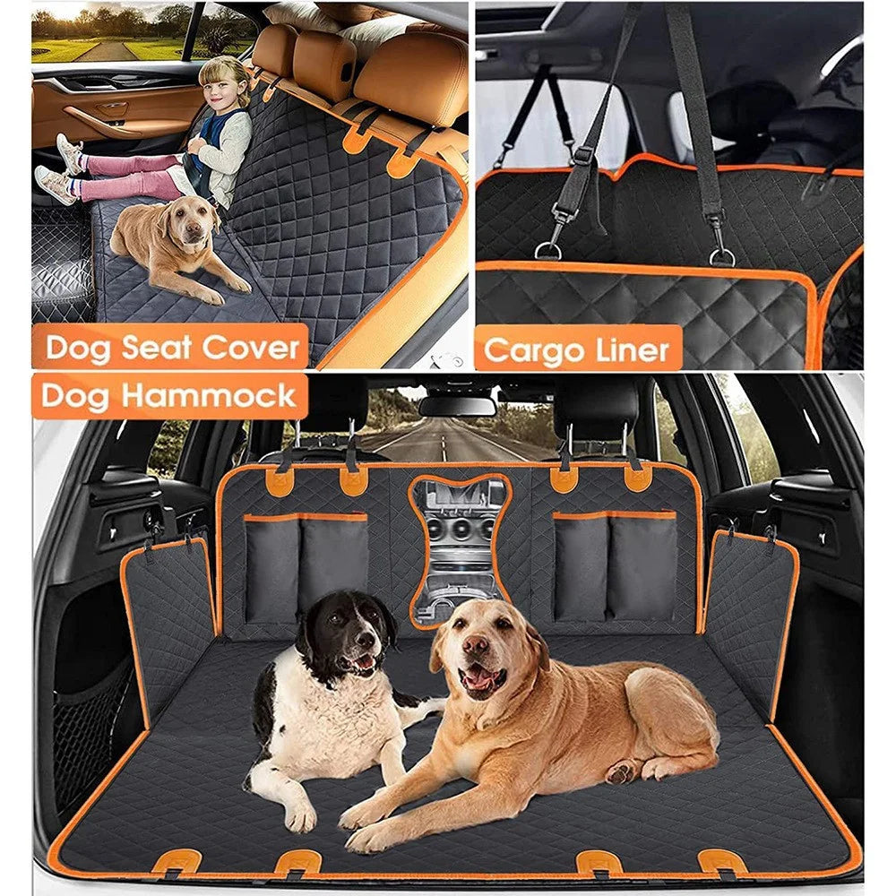 Collapsible Dog Car Seat Cover for Back Seat