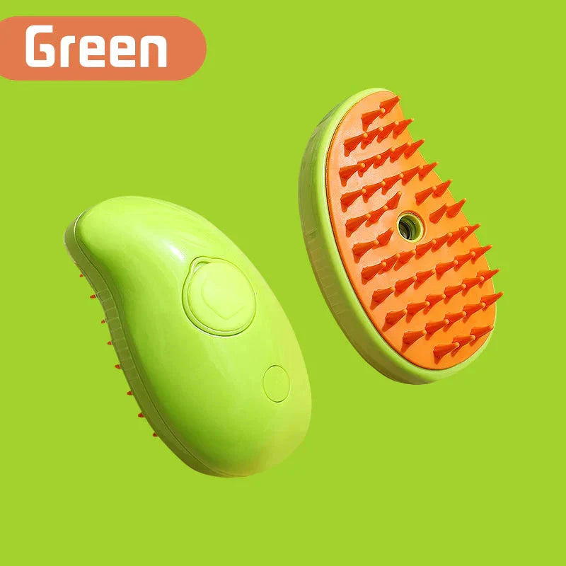 Electric Cat Steam Brush – 3-in-1 Pet Grooming Comb USB