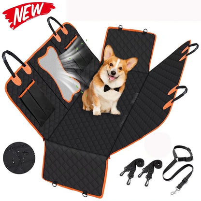 Collapsible Dog Car Seat Cover for Back Seat