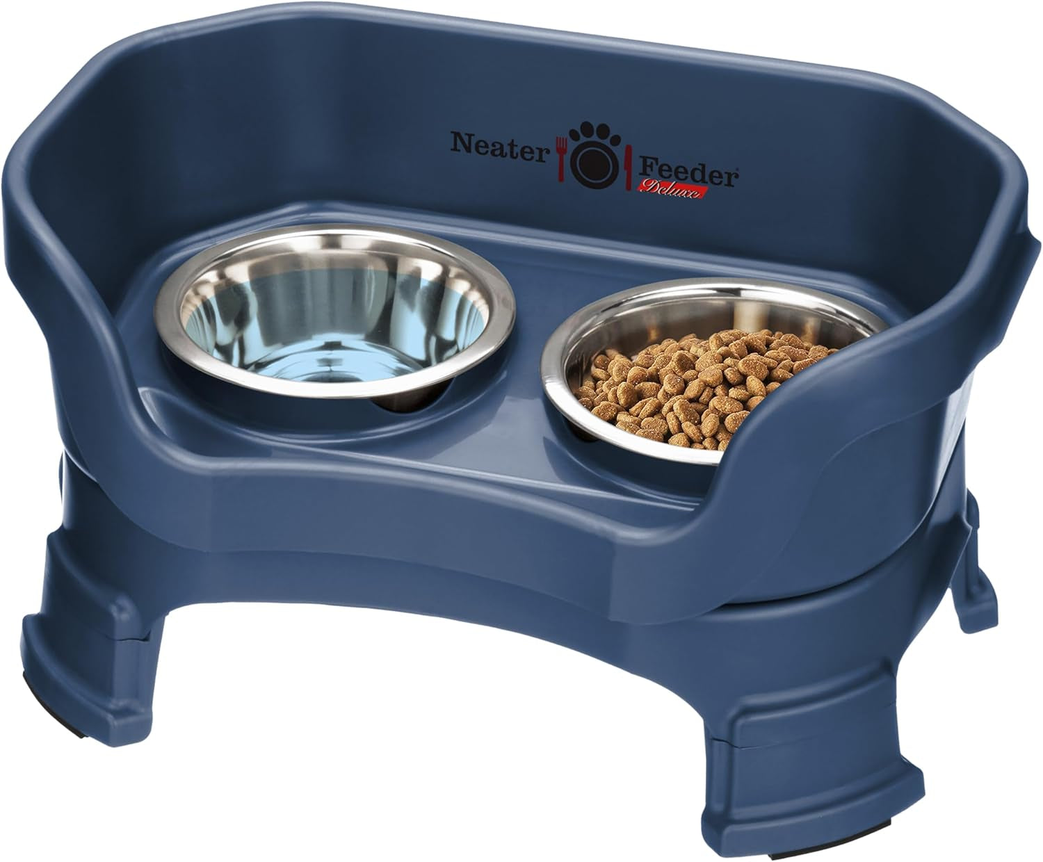 Neater Feeder Deluxe – Elevated Stainless Steel Dog Bowl Set for Small Dogs | Mess-Proof & Made in USA