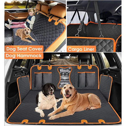 Collapsible Dog Car Seat Cover for Back Seat