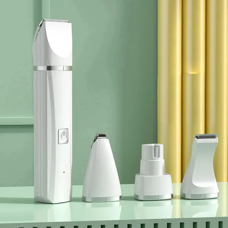 4 in 1 Electric Pet Grooming Kit - Nail Grinder for Cats & Dogs